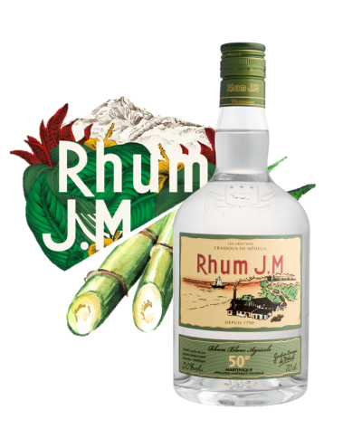 packshot Rhum JM - White Agricole