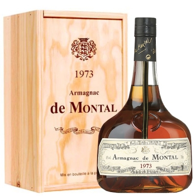 packshot DE MONTAL Armagnac Vintage 1973