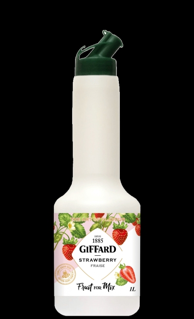 packshot GIFFARD Strawberry Puree 1,0 ltr
