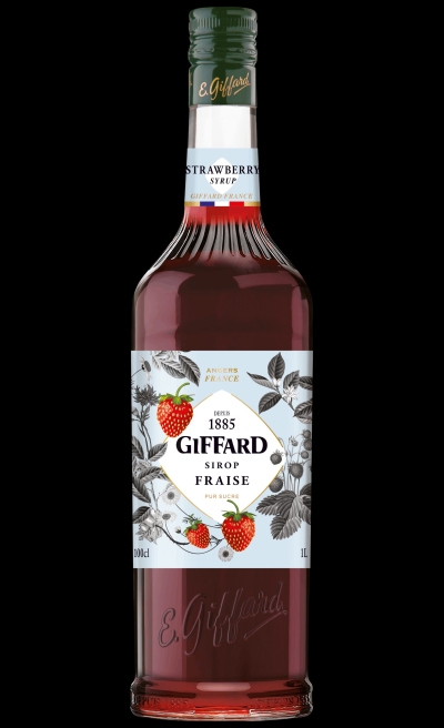packshot GIFFARD Strawberry Syrup 1,00 ltr