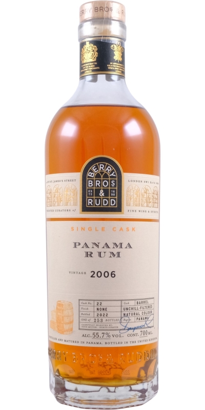 packshot BERRY BROS & RUDD Panama Rum 2006 #22