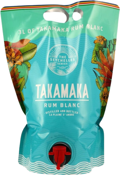 packshot Takamaka Rum Blanc Pouch 3L