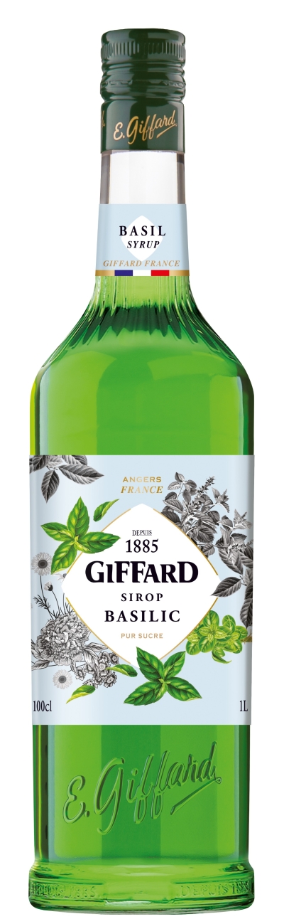packshot GIFFARD Basil Syrup 1,00 ltr